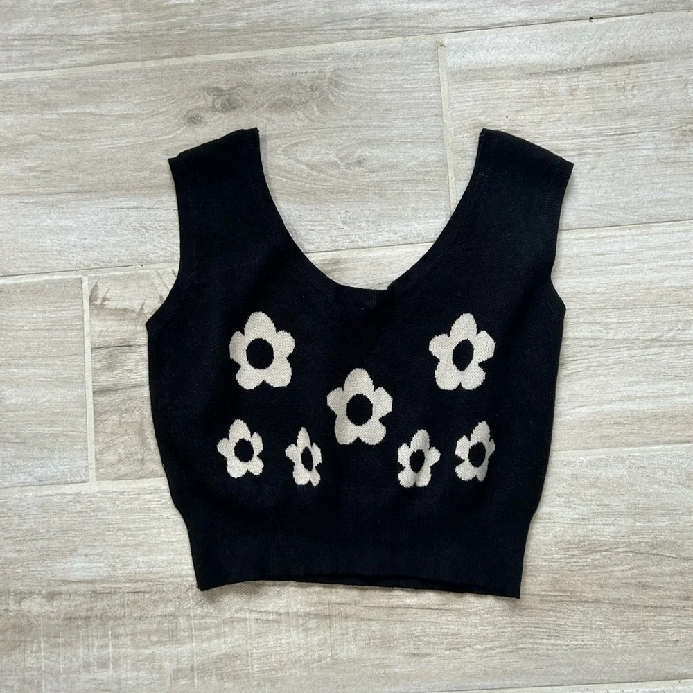 Vintage Retro Crop top- oversized- size medium - Picture 1 of 3